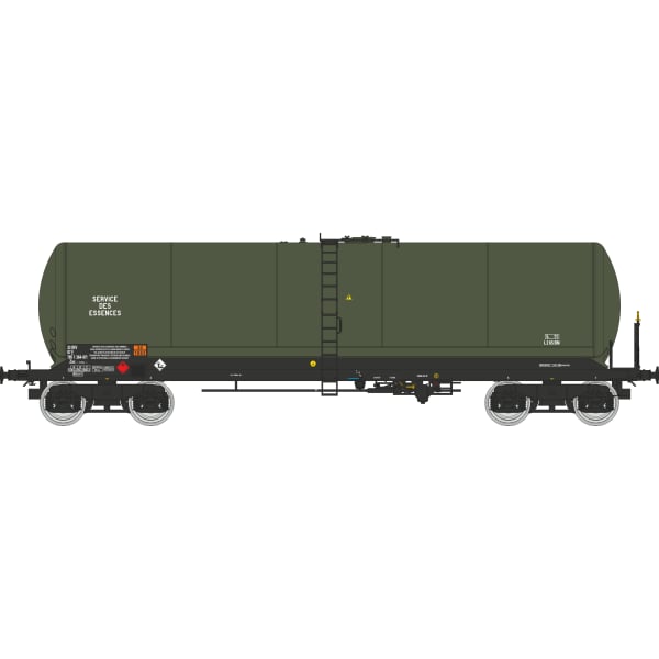 [HO] : Wagon citerne ANF « ESSENCE DES ARMÉES », bogie Y23S, SNCF, Ep. V-VI – WB938