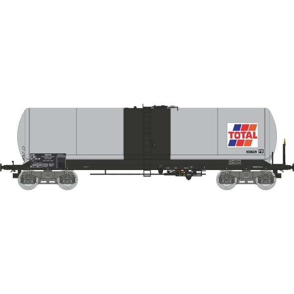 [HO] : Wagon citerne ANF longue « TOTAL », bogie Y23S, SNCF, Ep. V – WB940