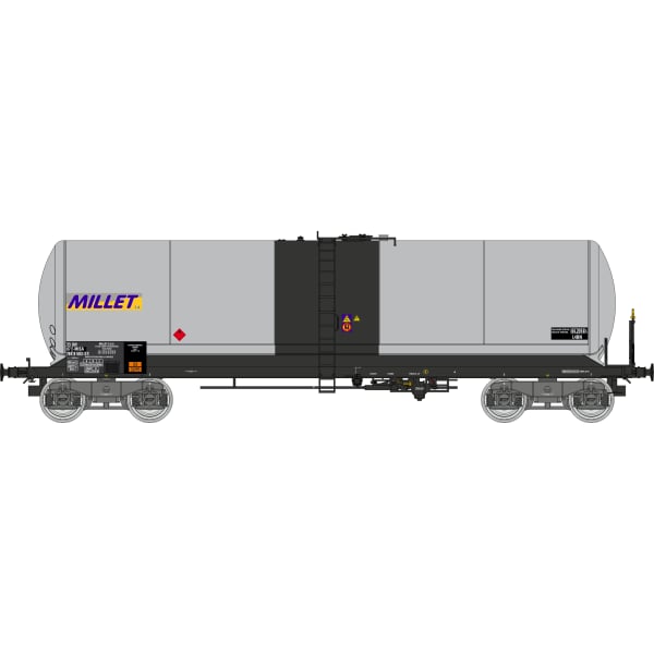 [HO] : Coffret de 3 wagons citernes ANF « MILLET », bogies Y23S, SNCF, Ep. V-VI – WB943