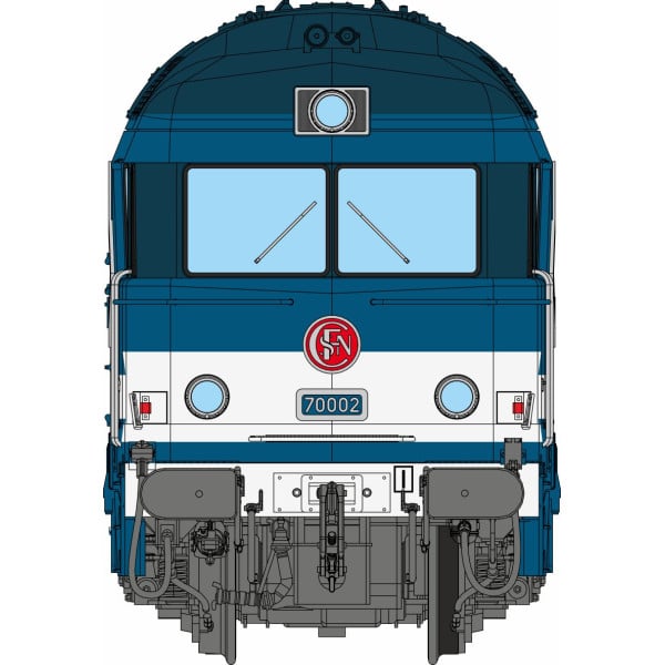 [HO] : Locomotive diesel CC 70002 dépôt de CHALINDREY, Ep. III-IV, AC Sound 3 rails - CC70002SAC