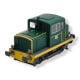 [HO] : Locotracteur diesel MOYSE 32 TDE, INDUSTRIEL Vert bandes jaunes, Ep. IV-V, Analogique - MB219