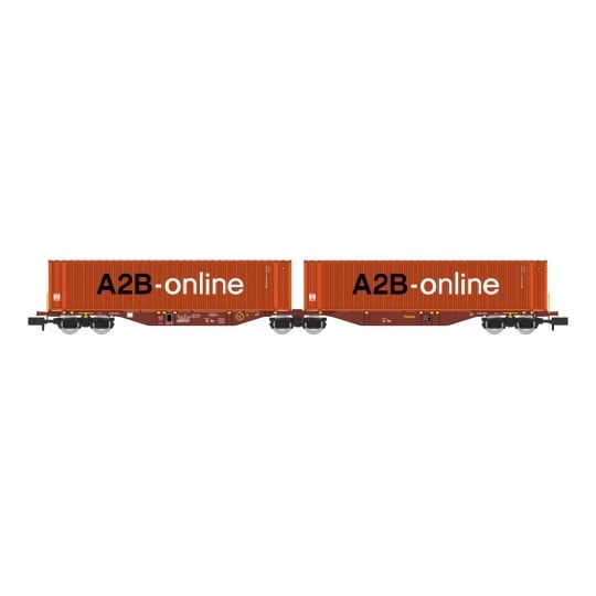 [N] : Wagon Sggmrss 90 TOUAX + 2 caisses mobiles “A2B Online”, Ep. V-VI – MIKADOTRAIN NW231
