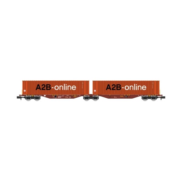 [N] : Wagon Sggmrss 90 TOUAX + 2 caisses mobiles “A2B Online”, Ep. V-VI – MIKADOTRAIN NW231