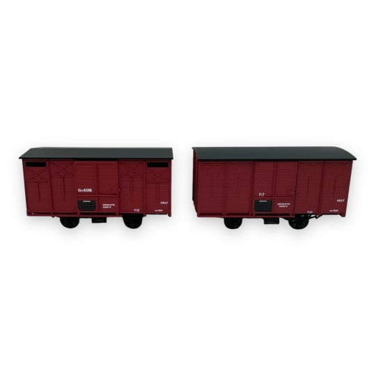 Set de 2 COUVERTS non freiné et freiné, Toit Rond et Toit 2