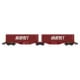 [N] : Wagon Sggmrss 80 TOUAX + 2 conteneurs 40’ MARFRET bruns, Ep. VI – MIKADOTRAIN NW292