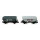[N] : Coffret de 2 wagons céréaliers “CTC-COTRAM” et “CTC-UNCAC”, SNCF, Ep. III – MIKADOTRAIN NW313