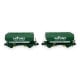 [N] : Coffret de 2 wagons céréaliers “UFAC Moulins Du Bos”, SNCF, Ep. IV – MIKADOTRAIN NW321